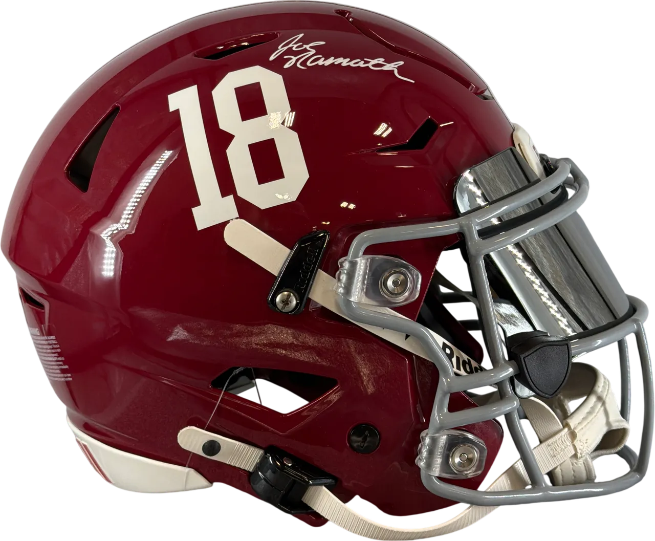 Joe Namath signed helmet speedflex