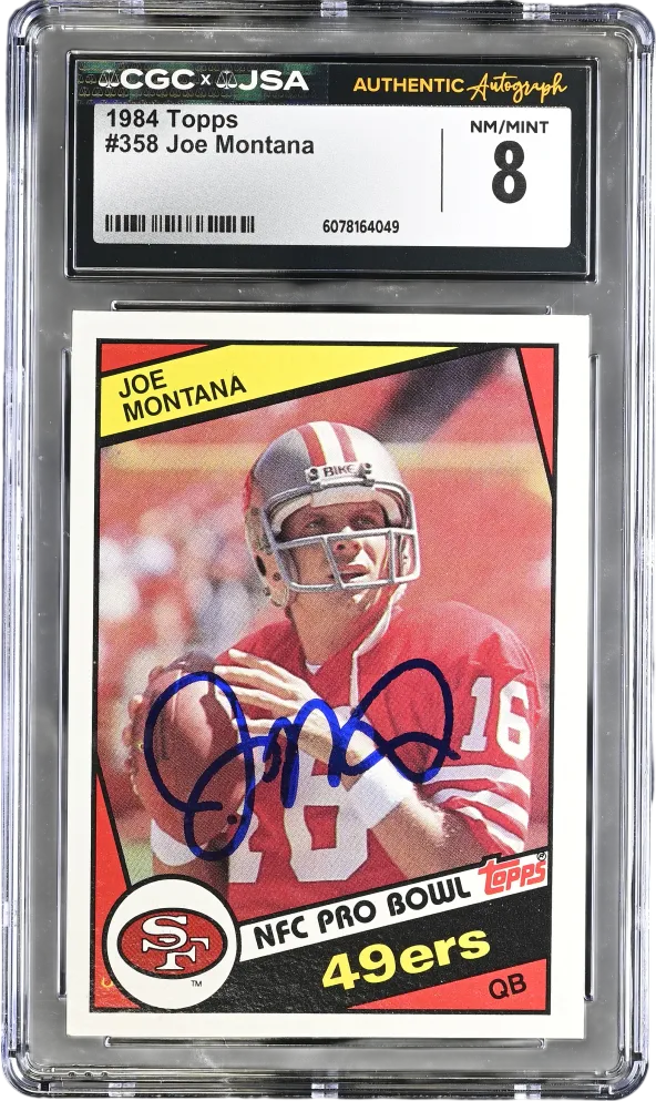 Joe Montana's Slabbed Card