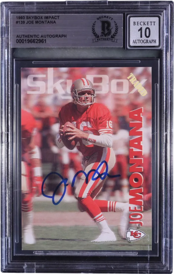Joe Montana Slabbed Card